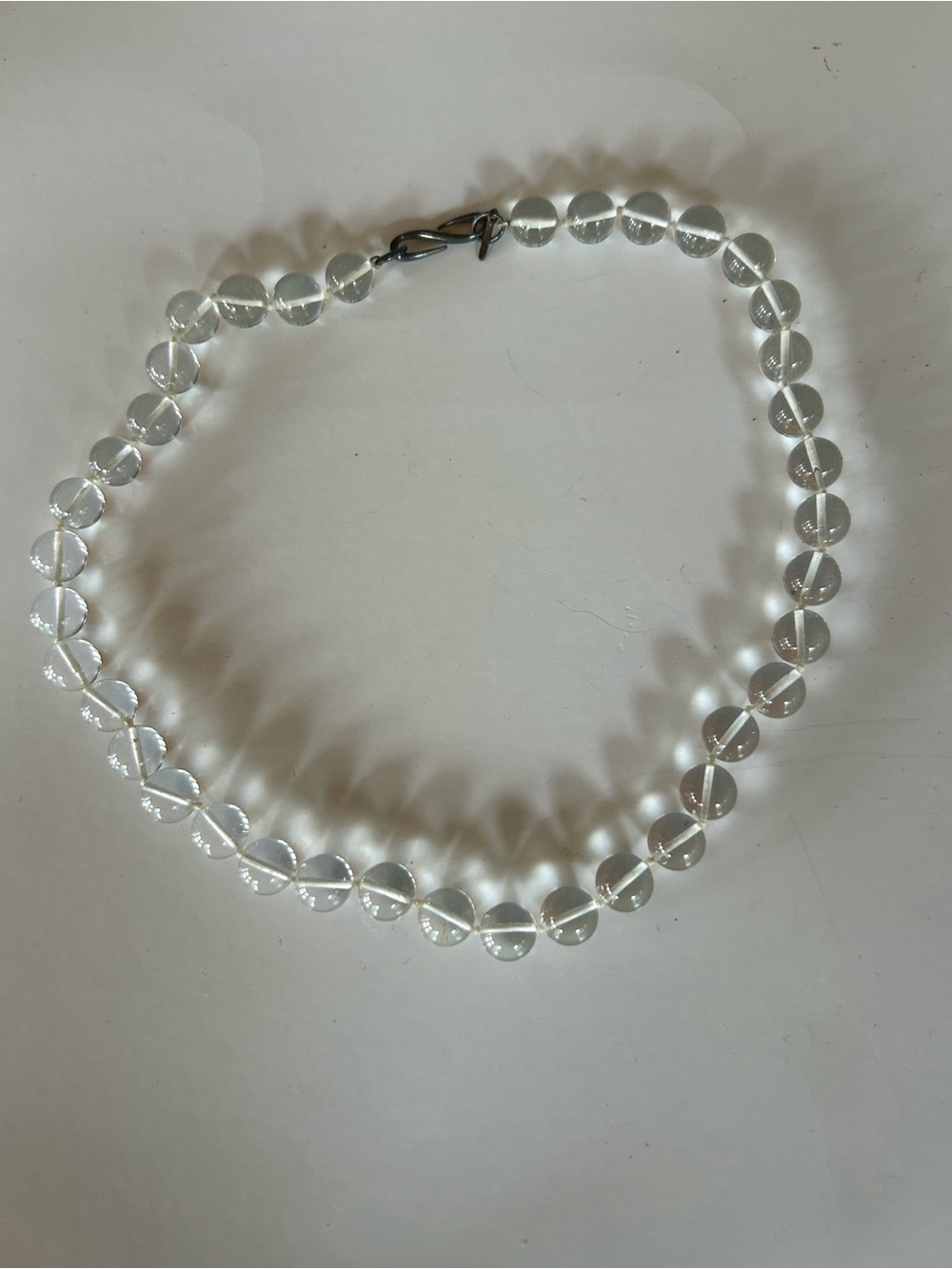 Very Rare 1990s Tina Chow Rock Crystal Pools of Light Necklace Never Worn